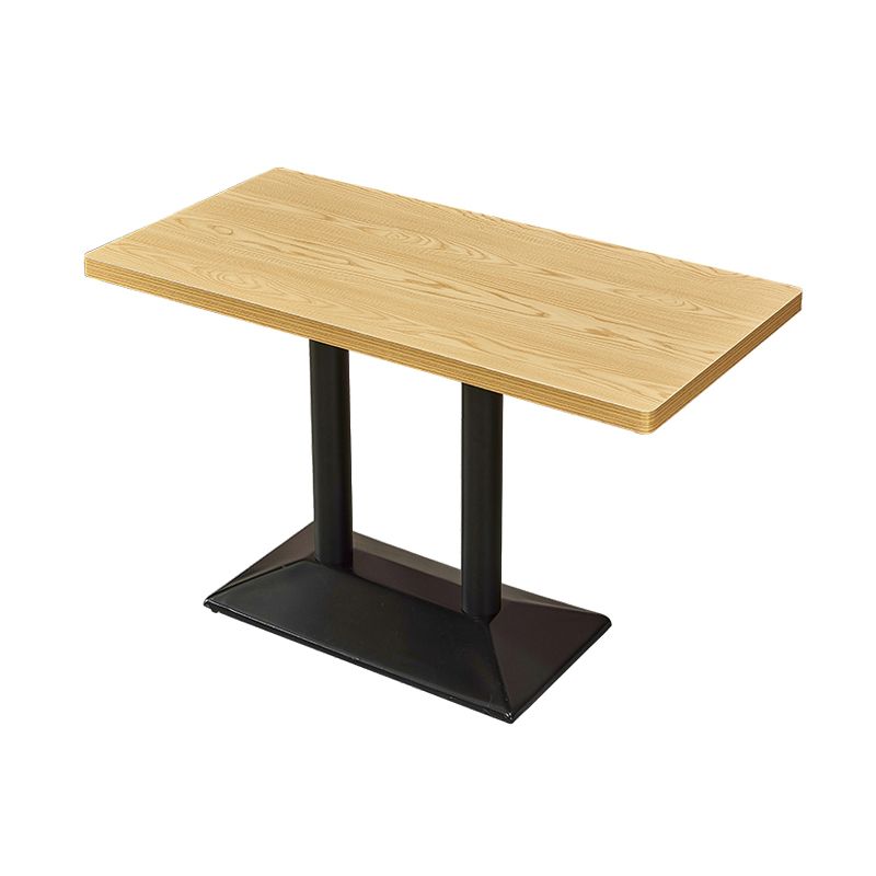 Solid Wooden Table Industrial Dining Table with Metal Pedestal Base Clearhalo ' dining_table' 'Dining Tables & Seating' 'Dining Tables' 'furn' 'furn_dining_table' 'Furniture' 'furniture_dining_table' 'Kitchen & Dining Furniture' 'kitchen&dining_furn' 'kitchen' 'kitchen_dining_table' 1200x1200_d524532e-d6c7-46b5-83f5-f5efc98acc4a