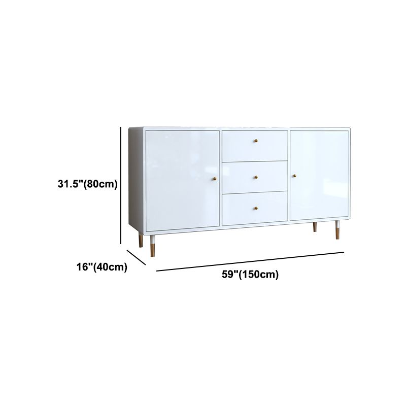 Artificial Wood Kitchen Sideboard Cabinet Glam Buffet Server Cabinet with Storage Clearhalo 'buffet_sideboard' 'Buffets & Sideboards' 'furn' 'furn_buffet_sideboard' 'Furniture' 'Kitchen & Dining Furniture' 1200x1200_d525596b-c4dc-4499-9f74-270acf0e94d9