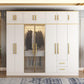 Contemporary Style Wardrobe Wooden Wardrobe Closet with Drawer Clearhalo 'Armoires & Wardrobes' 'armoires_wardrobes' 'Bedroom Furniture' 'furn' 'furn_armoires_wardrobes' 'Furniture' 1200x1200_d525f7e2-c04f-4ead-a362-7d25bc4d7b7b