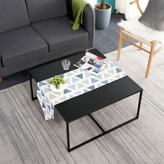 Tavolino moderno di ferro da ferro moderno della metà del secolo con tavolino da cocktail a base di cavalletto