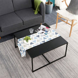 Tavolino moderno di ferro da ferro moderno della metà del secolo con tavolino da cocktail a base di cavalletto