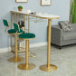 Modern Free Form Bar Dining Table Metal and Stone Bar Table for Living Room Clearhalo 'Bar Furniture' 'Bar Tables' 'bar_tables' 'furn' 'furn_bar_tables' 'Furniture' 'Kitchen & Dining Furniture' 1200x1200_d5263e1b-0e70-4be5-b8d8-fd8b55646a40