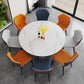 Modern Extendable Dining Furniture Set 1/2/7/9 Pieces Round Dining Table Set