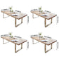 Rectangle Wood Color Dining Table Solid Wood Table Glam Style with Double Pedestal Clearhalo ' dining_table' 'Dining Tables & Seating' 'Dining Tables' 'furn' 'furn_dining_table' 'Furniture' 'furniture_dining_table' 'Kitchen & Dining Furniture' 'kitchen&dining_furn' 'kitchen' 'kitchen_dining_table' 1200x1200_d5283ec6-bf37-4aee-8173-672298298f4e