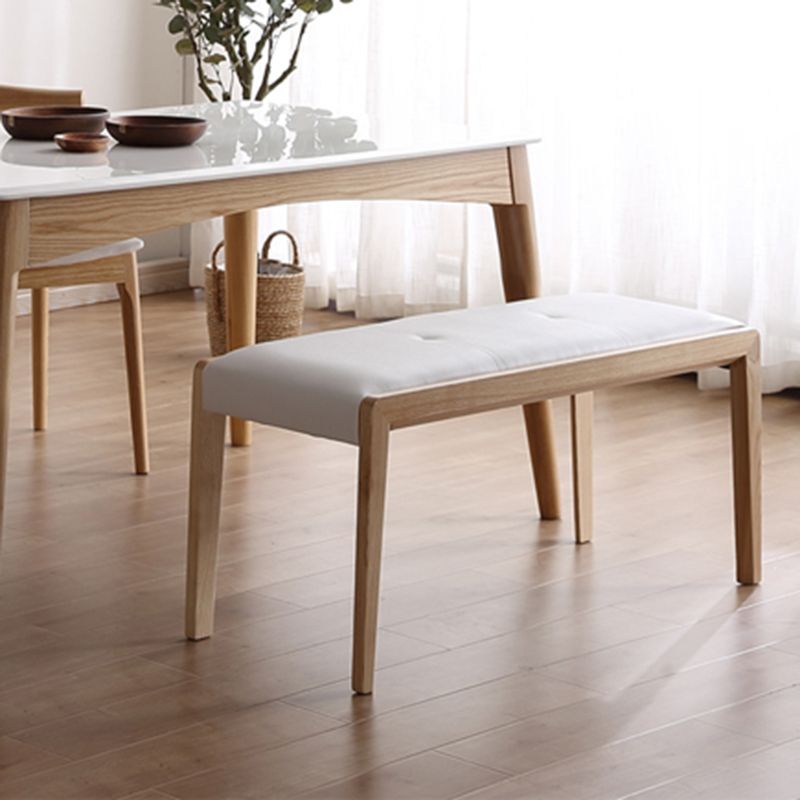 Wooden Bench Mid-Century Modern Solid Wood Seating Bench for Dining Room Clearhalo 'Benches' 'Chairs & Seating' 'furn' 'furn_benches' 'Furniture' 'Living Room Furniture' 1200x1200_d52961d7-d068-42d4-9f4e-36ae0b0392a6