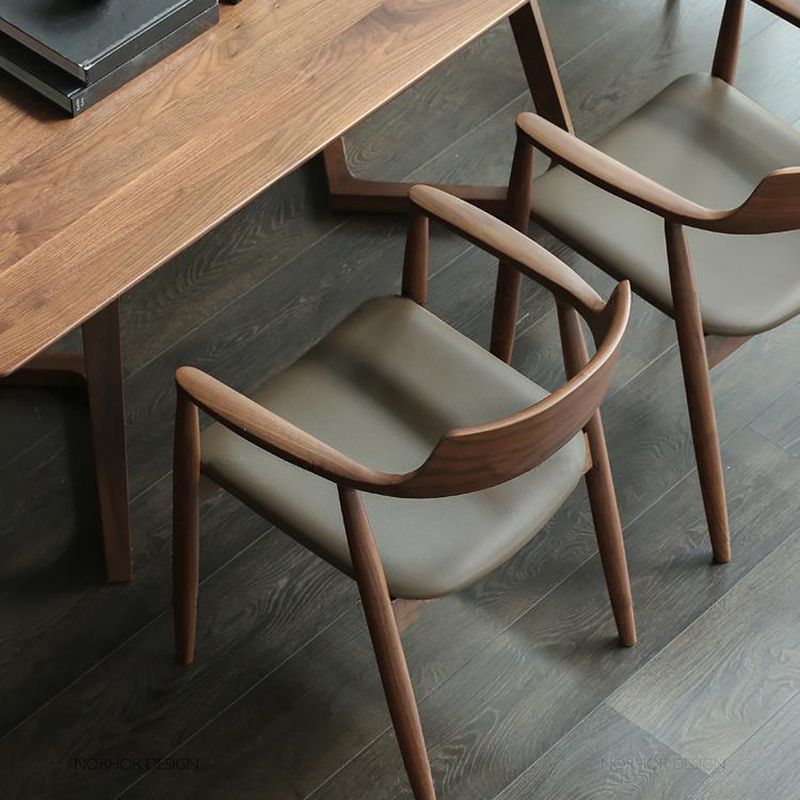 Arm Dining Chairs Contemporary Solid Wood Side Chairs for Dining Room Clearhalo 'Dining Chairs' 'Dining Tables & Seating' 'dining_chair' 'furn' 'furn_dining_chair' 'Furniture' 'furniture_dining_chair' 'Kitchen & Dining Furniture' 1200x1200_d529f0aa-577e-4d31-84d0-6638a64e0d72