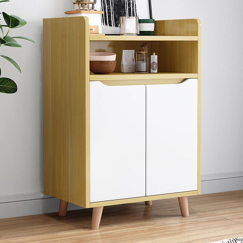 Modern Style Kitchen Sideboard Engineered Wood Sideboard with Open Storage Clearhalo 'buffet_sideboard' 'Buffets & Sideboards' 'furn' 'furn_buffet_sideboard' 'Furniture' 'Kitchen & Dining Furniture' 1200x1200_d52ad549-015f-436f-95fb-b33cac4843dd