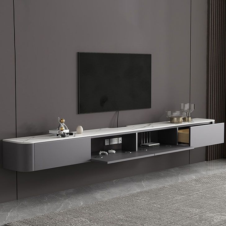 Stone TV Media Console Contemporary Media Console with Drawers Clearhalo 'furn' 'furn_tv_stands_entertainment_centers' 'Furniture' 'Living Room Furniture' 'TV Stands & Entertainment Centers' 'TV Stands & Media Storage Furniture' 'tv_stands_entertainment_centers' 1200x1200_d52b48fd-97e4-4245-9580-39ab87fed90c
