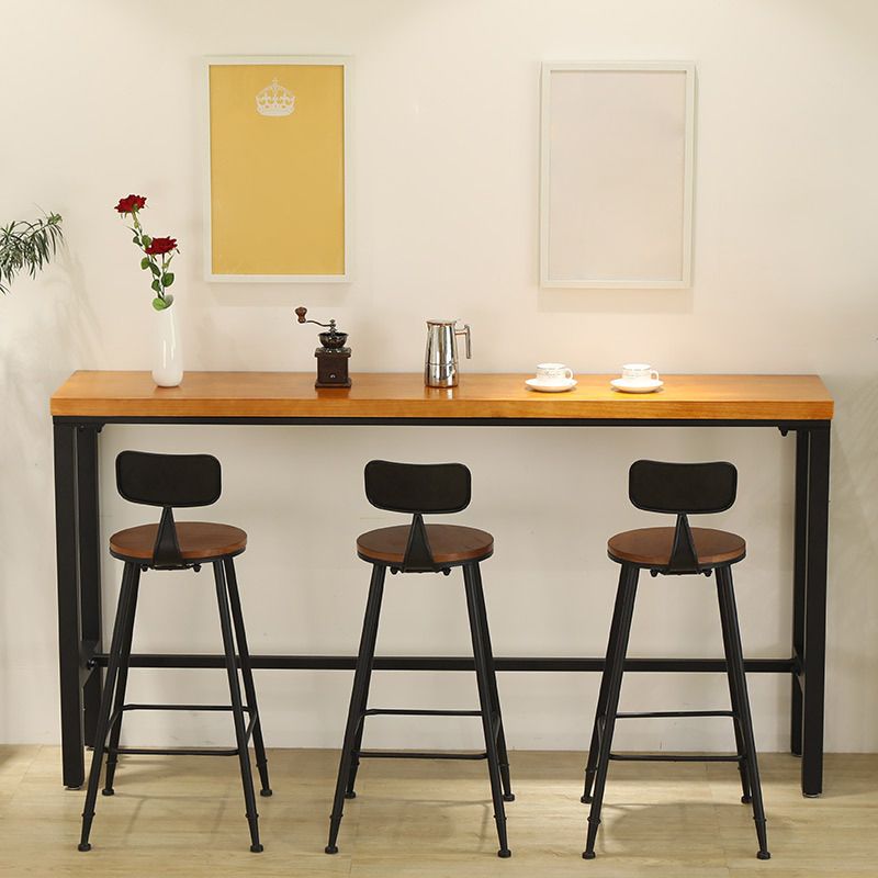 29.53" Industrial Bar and Counter Stool Low Back Stool with 4 Black Legs Clearhalo 'Bar Furniture' 'Bar Stools' 'bar_stools' 'furn' 'furn_bar_stools' 'furniture_bar_stools' 'Kitchen & Dining Furniture' 'kitchen&dining_furn' 'kitchen' 'kitchen_furn' Furniture' 1200x1200_d52be2da-c73c-46a6-8462-94ec6eda6412