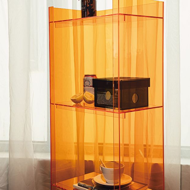 Glam Vertical Closed Back Standard Bookshelf Acrylic Bookshelf for Home Clearhalo 'Bookcases' 'furn' 'furn_bookcases' 'Furniture' 'furniture_bookcases' 'kitchen' 'kitchen_bookcases' 'Living Room Furniture' 'Office Furniture' 1200x1200_d52ecdc0-9989-4dfb-9560-d5bf67300b98