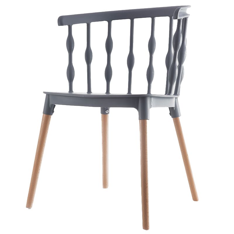 Scandinavian Beech Windsor Back Side Chair Candy Colors Wood Dining Chair (Set of 4) Clearhalo ' kitchen&dining_furn' 'Dining Chairs' 'Dining Tables & Seating' 'dining_chair' 'furn' 'furn_dining_chair' 'Furniture' 'furniture_dining_chair' 'Kitchen & Dining Furniture' 'kitchen' 1200x1200_d52f3947-22e3-4fad-a5b9-a583845ff076