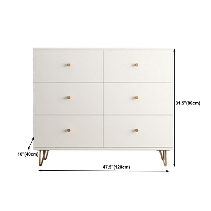 Modern Accent Chest Rectangle Accent Cabinet with Drawers in White Clearhalo 'Cabinets & Chests' 'cabinets_chests' 'furn' 'furn_cabinets_chests' 'Furniture' 'Living Room Furniture' 1200x1200_d52fc082-38b5-41c6-a814-2f733ba34151