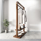 Contemporary Style Coat Hanger Pure Color Solid Wood Coat Rack for Living Room