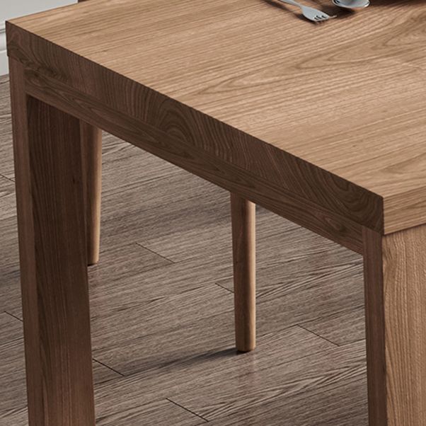 Moderne rechthoek houten eettafel 1/4/5/7 stukken eetgelegenheid voor keuken