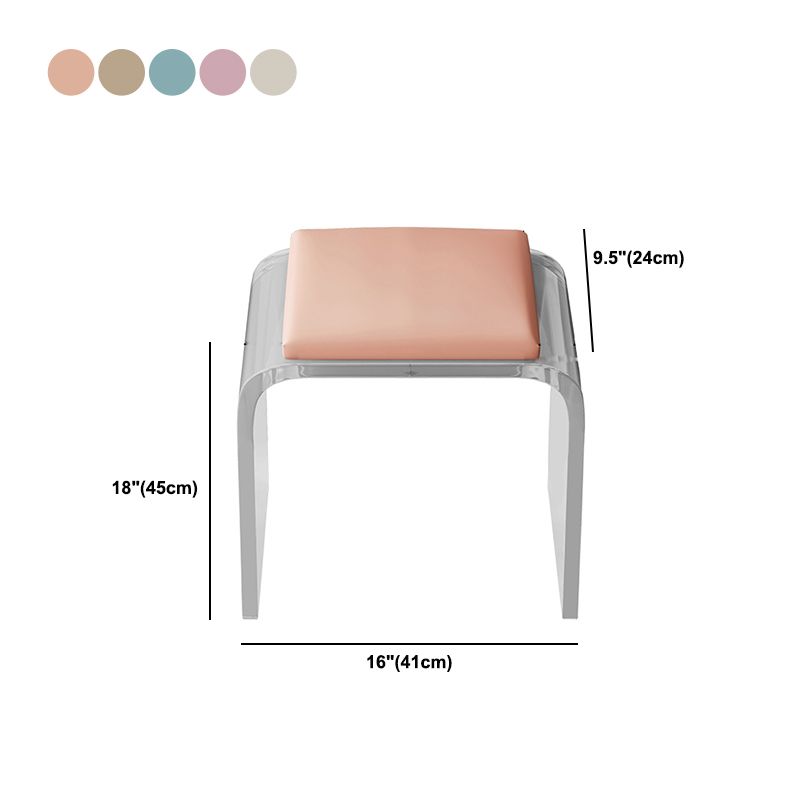 Marble /Acrylic Contemporary Makeup Vanity Set With 2 Drawer for Bedroom