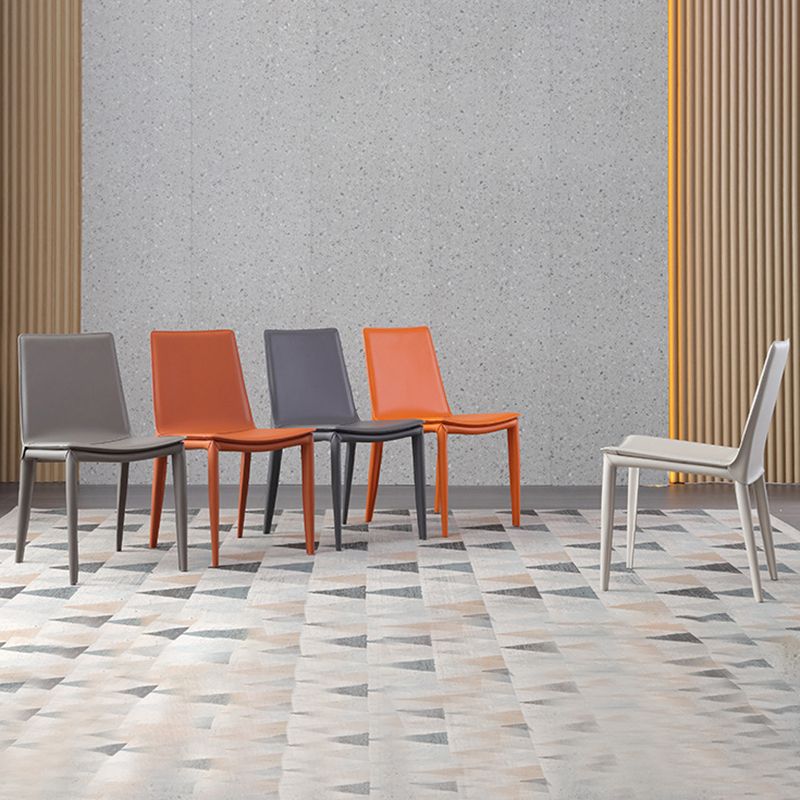 Faux Leather Dining Room Chair Modern Upholstered Dining Side Chair