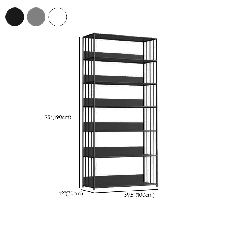 Libreria standard in metallo con una libreria verticale aperta contemporanea