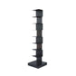 Black Contemporary Corner Bookshelf Closed Back Vertical Steel Shelf Clearhalo 'Bookcases' 'furn' 'furn_bookcases' 'Furniture' 'furniture_bookcases' 'kitchen' 'kitchen_bookcases' 'Living Room Furniture' 'Office Furniture' 1200x1200_d53481da-96b8-484c-8c14-1307775277f1