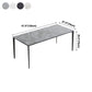 Industrial Sintered Stone Table 4 Legs Aviation Aluminum Base Rectangle Table for Home Clearhalo ' dining_table' 'Dining Tables & Seating' 'Dining Tables' 'furn' 'furn_dining_table' 'Furniture' 'furniture_dining_table' 'Kitchen & Dining Furniture' 'kitchen&dining_furn' 'kitchen' 'kitchen_dining_table' 1200x1200_d5354d35-ce33-4a2d-90bc-d16e5c184ad4