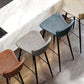 Black Metal Base Bar and Counter Stool Industrial Style Indoor Stool for Patio Use