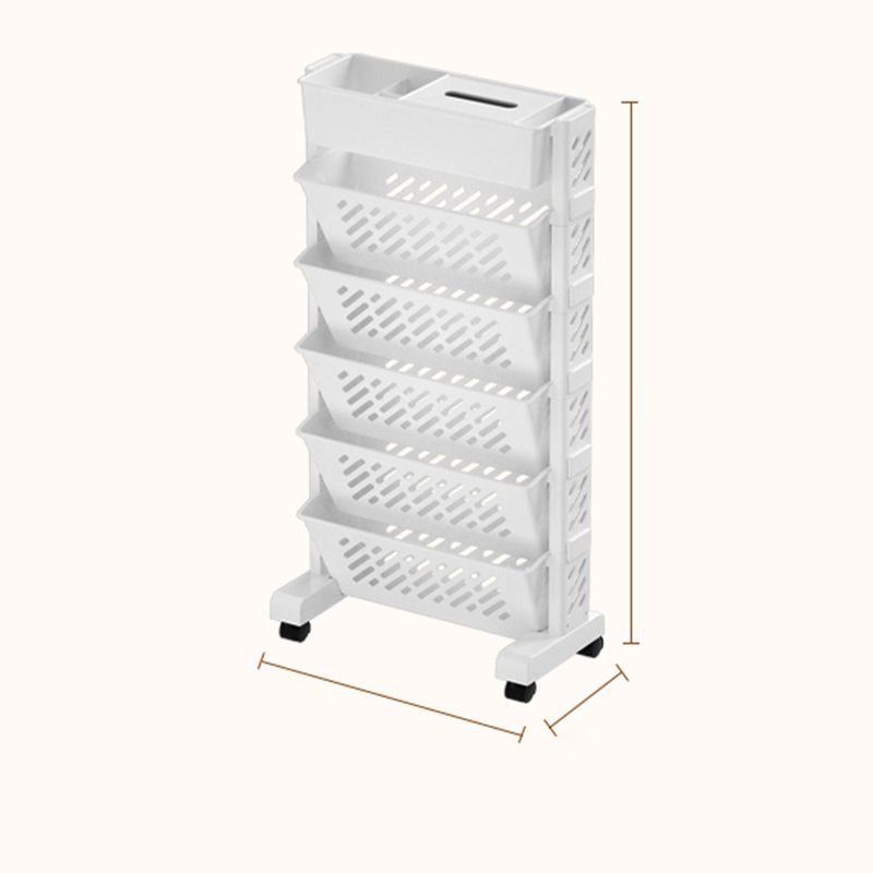 Bibliothèque standard moderne Metal fermé étagère avec roues