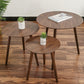 Table d'appoint d'appoint pour canapé scandinave, table d'appoint à trois broches, table d'appoint ronde