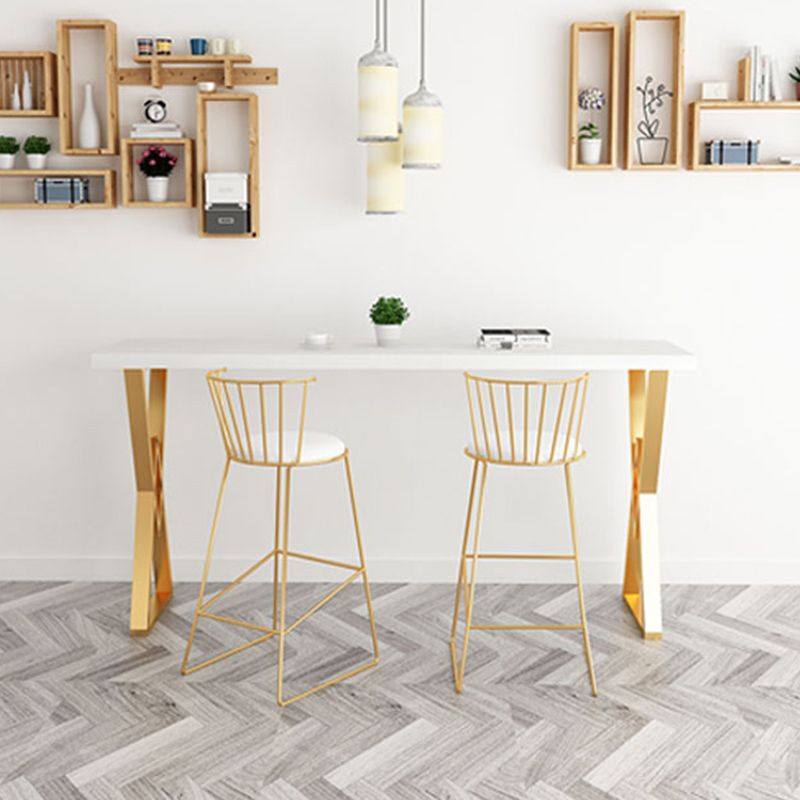 Juego de mesa de Bar rectangular Glam, juego de Pub de madera maciza de 1/3 piezas para comedor