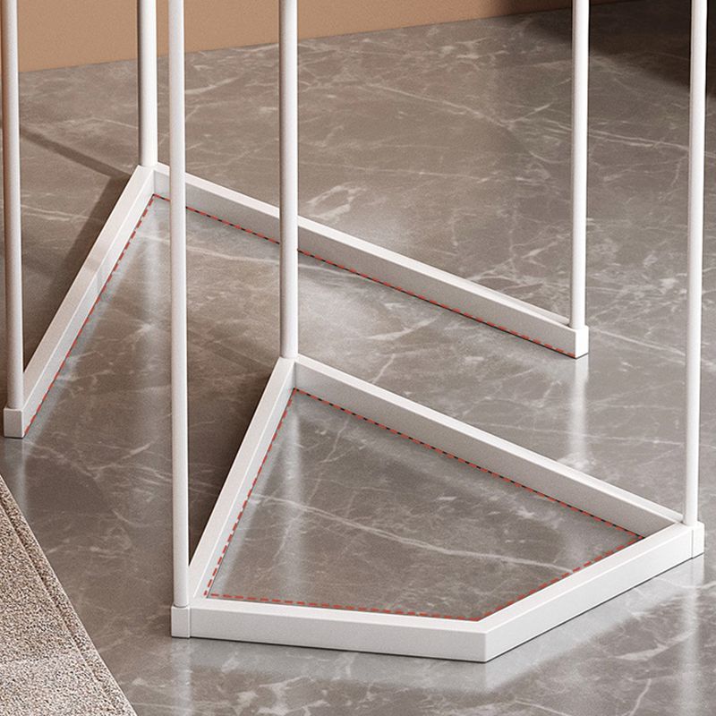 Minimalistic Coffee Table Round Glass Top Cocktail Table with Storage Clearhalo 'Coffee & Accent Tables' 'Coffee Tables' 'coffee_tables' 'furn' 'furn_coffee_tables' 'Furniture' 'Living Room Furniture' 1200x1200_d538c963-7421-48c8-bd3d-b2cbddc04934
