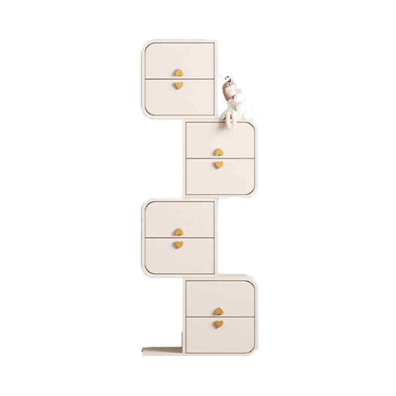 Comò moderno con cassettiera portaoggetti da 15,6 pollici di larghezza con 4/8 cassetti