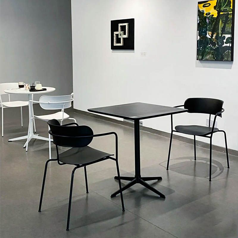 Glam Style Metal Arm Chair Open Back Side Chair for Dining Room (Set of 4) Clearhalo 'Dining Chairs' 'Dining Tables & Seating' 'dining_chair' 'furn' 'furn_dining_chair' 'Furniture' 'furniture_dining_chair' 'Kitchen & Dining Furniture' 1200x1200_d53b22dc-8b3f-45c1-b402-02f61afc1b3d