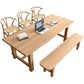 Modern Ash Wood Table for Restaurant Rectangle Dining Table with Trestle Base Clearhalo 'Dining Tables & Seating' 'Dining Tables' 'dining_table' 'furn' 'furn_dining_table' 'Furniture' 'furniture_dining_table' 'Kitchen & Dining Furniture' 'kitchen' 'kitchen_dining_table' 1200x1200_d53e2a34-1d23-4cc3-865d-cc4fe3eacbe2