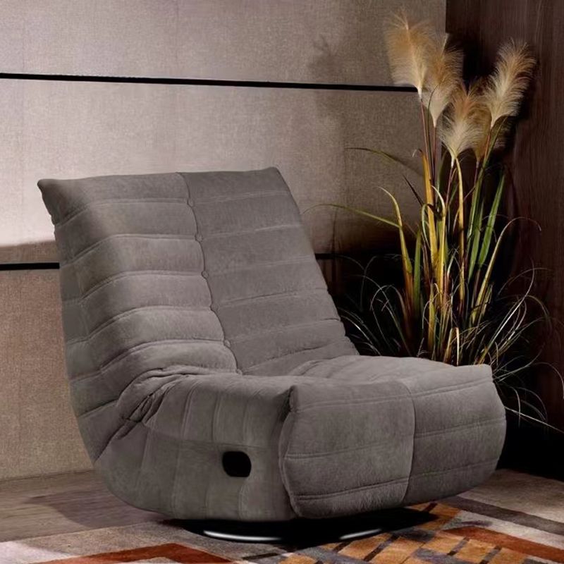 Silla de zapatillas giratorias de 34.6 ", silla individual sin aliento para el brazo para el dormitorio