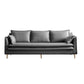 28" High Faux Leather Modern Square Arm Standard Sofa with Loose Back Stain Resistant Clearhalo 'furn' 'furn_sofas' 'Furniture' 'furniture_sofas' 'Living Room Furniture' 'Sofa' 'sofas' 1200x1200_d5406195-2697-42e5-a2df-e67d1fd28904