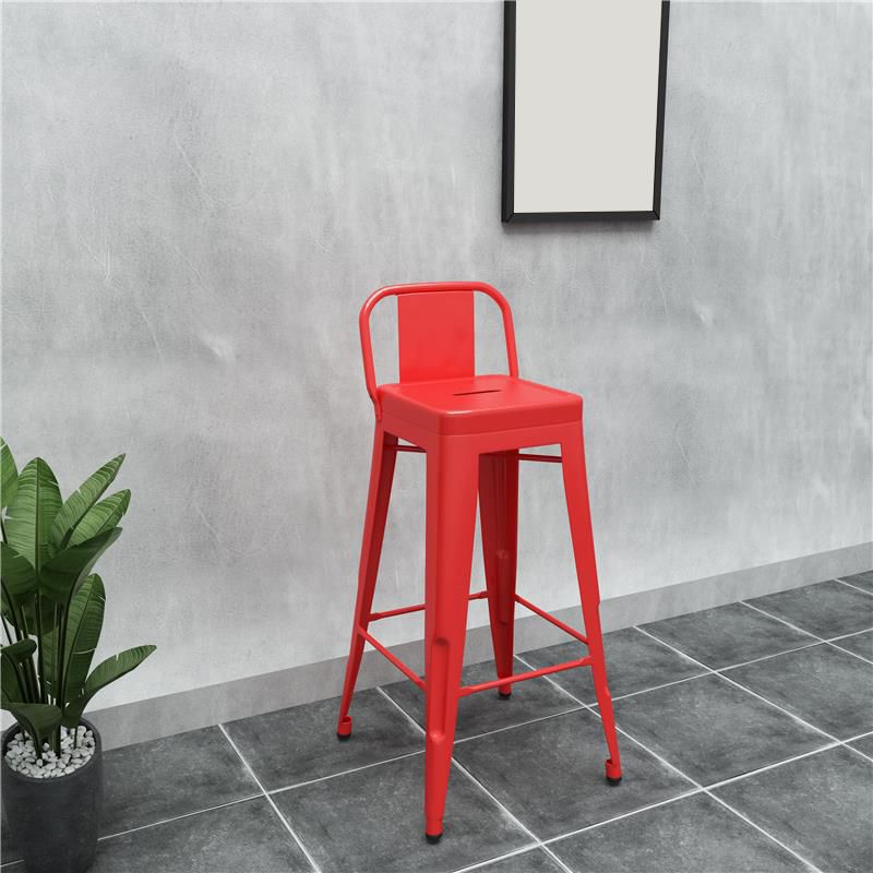 Metal Modern Indoor Bar Stool Footrest Low Back Counter Height Rectangular Stool Clearhalo 'Bar Furniture' 'Bar Stools' 'bar_stools' 'furn' 'furn_bar_stools' 'furniture_bar_stools' 'Kitchen & Dining Furniture' 'kitchen&dining_furn' 'kitchen' 'kitchen_furn' Furniture' 1200x1200_d5407d76-5245-4337-ab14-1407d92d0585
