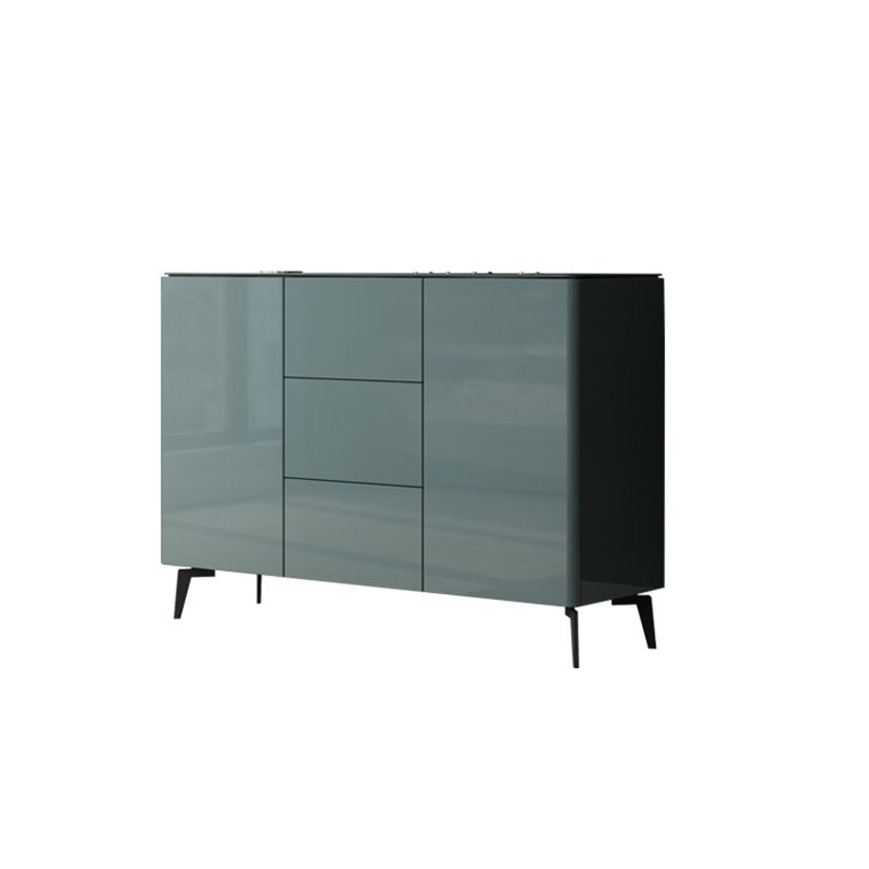 Contemporary Accent Cabinet Square Side Cabinet With Glass Top Clearhalo 'Cabinets & Chests' 'cabinets_chests' 'furn' 'furn_cabinets_chests' 'Furniture' 'Living Room Furniture' 1200x1200_d54093b9-a2cc-4d6f-8d72-436c3eadb626