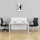Chaise de bureau de style moderne, bras fixes à dossier moyen, chaise de travail ergonomique en maille