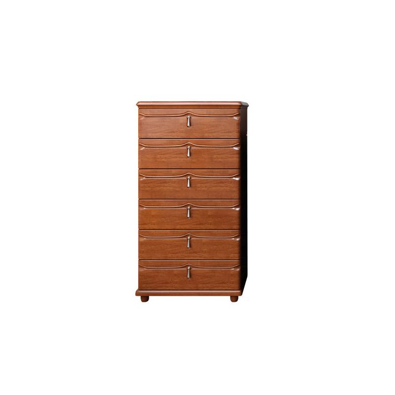 Cabinet d'accent en bois moderne du milieu du siècle avec tiroir de 17,12 "de large armoire marron de large