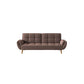 Contemporary Faux Leather and Velvet Reclining Convertible Settee Couch Clearhalo 'furn' 'furn_sofas' 'Furniture' 'Living Room Furniture' 'Sofa' 'sofas' 1200x1200_d54312af-04aa-45b9-b940-0932507a6952
