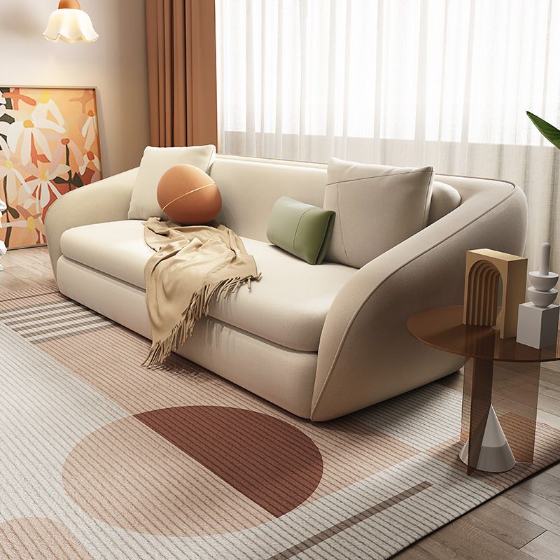 64.96 "l Lederen bank wit cabriolebeerbed met strakke achterkant