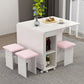 Contemporary Faux Marble Multifunction Table Single Rectangle Table (table only) Clearhalo ' dining_table' 'Dining Tables & Seating' 'Dining Tables' 'furn' 'furn_dining_table' 'Furniture' 'furniture_dining_table' 'Kitchen & Dining Furniture' 'kitchen&dining_furn' 'kitchen' 'kitchen_dining_table' 1200x1200_d54363e9-b4b7-4ae9-b875-10d04dd528c5