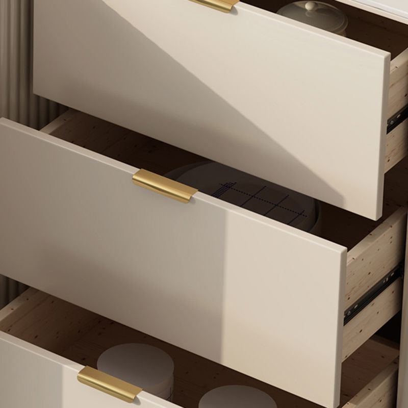 Soggiorno 3 cassetti Sideboard White Glam Stile a buffet