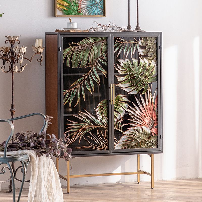 ESPLAGGIO DI METALE CONTEMPOURANTE PORSO DI VETRO Display per soggiorno per soggiorno