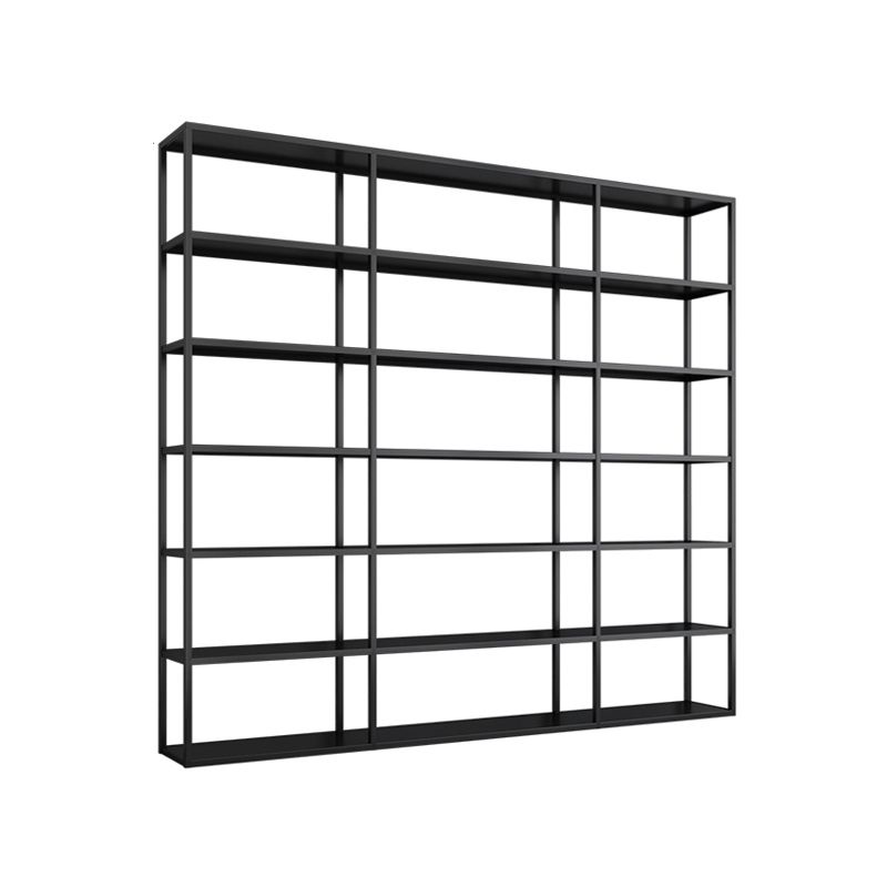 Metal Bookcase Minimalist Book Shelf with Rectangular Shelves Clearhalo 'Bookcases' 'furn' 'furn_bookcases' 'Furniture' 'furniture_bookcases' 'kitchen' 'kitchen_bookcases' 'Living Room Furniture' 'Office Furniture' 1200x1200_d54563db-db85-4415-bb40-4e61f051f713