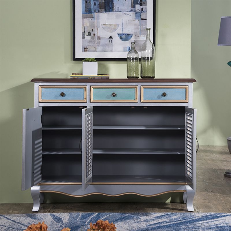 38.18" Tall Wood Rectangular Cabinet 3 - Drawer and 2 - Door Accent Chest Clearhalo 'Cabinets & Chests' 'cabinets_chests' 'furn' 'furn_cabinets_chests' 'Furniture' 'Living Room Furniture' 1200x1200_d54564e3-f539-4ae9-947b-0a3a680b37fd