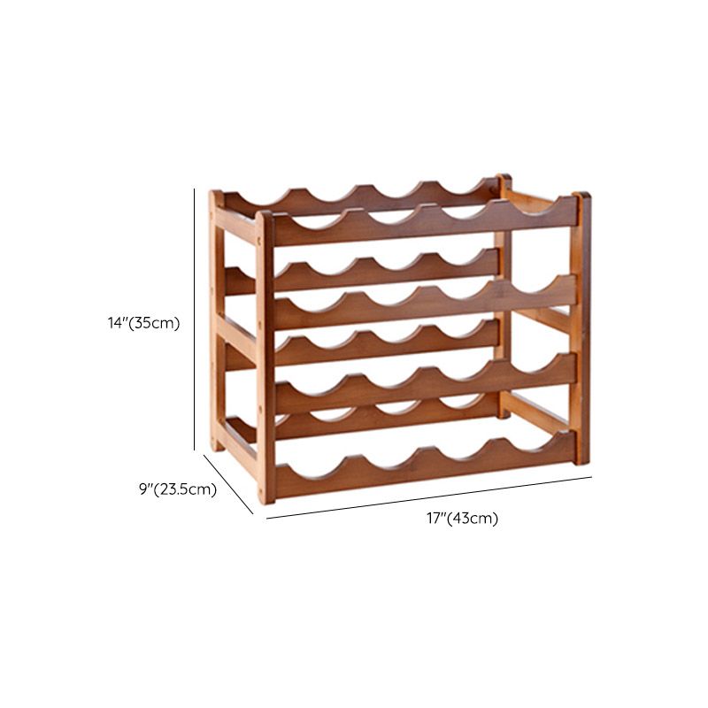Modern Countertop Wine Rack Wood Wine Bottle Rack for Living Room Clearhalo 'furn' 'furn_wine_racks' 'Furniture' 'Kitchen & Dining Furniture' 'Wine Racks' 'wine_racks' 1200x1200_d5493e0c-885c-4f28-89d0-69afa4ac6445