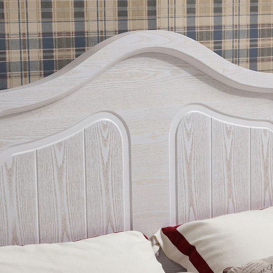 Victorian White Standard Bed in Solid Wood with Panel Headboard Clearhalo 'Bedroom Furniture' 'Beds' 'furn' 'furn_beds' 'Furniture' 1200x1200_d54bdfb1-d322-43b5-aa87-b541251d3162