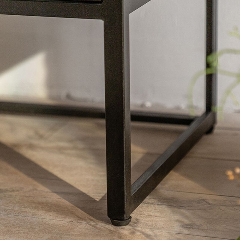 Puerto de vidrio de mesa de buffet de metal de estilo moderno para sala de estar