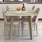 Stone Top Dining Table Mid-Century Modern Table with 4 Legs in Brown Clearhalo 'Dining Tables & Seating' 'Dining Tables' 'dining_table' 'furn' 'furn_dining_table' 'Furniture' 'furniture_dining_table' 'Kitchen & Dining Furniture' 'kitchen' 'kitchen_dining_table' 1200x1200_d54d73e5-a1d2-49a5-8ac0-592da3eef98c