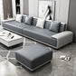 29"H Scandinavian Sectional Sofa Leather Grey Sectionals with Bostol Pillows Clearhalo 'furn' 'furn_sectionals' 'Furniture' 'Living Room Furniture' 'Sectionals' 1200x1200_d54d80ab-4973-433d-931d-e380733957b7