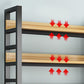 Modern Style Bookshelf Black Frame and Wood Bookcase for Office Clearhalo 'Bookcases' 'furn' 'furn_bookcases' 'Furniture' 'Office Furniture' 1200x1200_d54de9ca-539c-450b-b3ae-371229024e8d